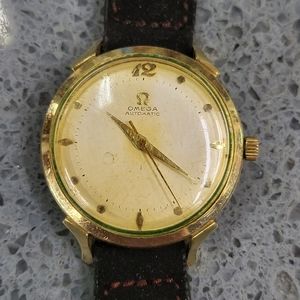 14KGF vintage omega mens watch